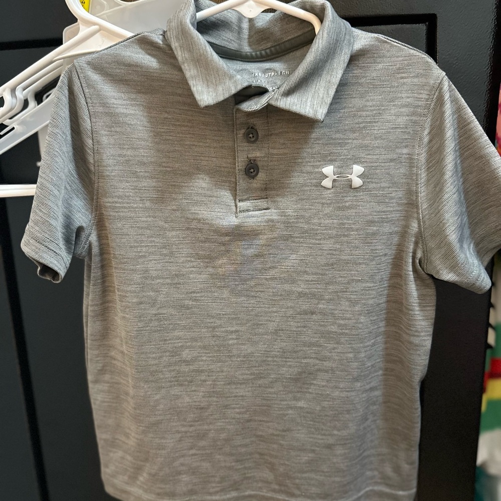 Under Armour Gray Performance Polo Shirt
